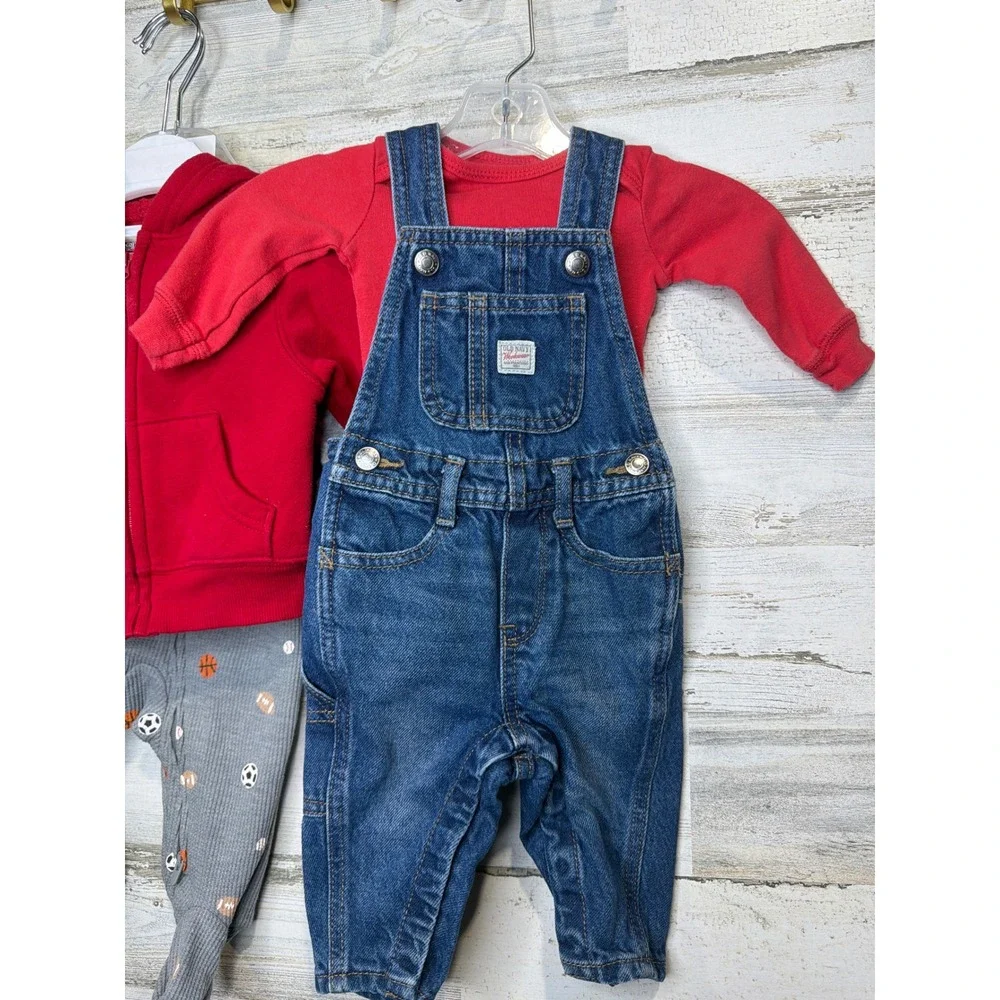 Old Navy Carter's Baby Boy 3M Workwear Sports Fireman Bundle